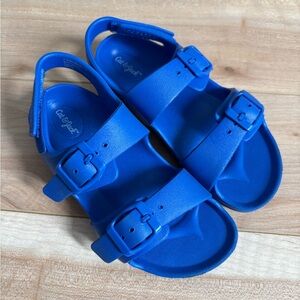 Ade Blown EVA Sandals - Cat & Jack™ Blue Contoured Footbed, Adjustable Straps